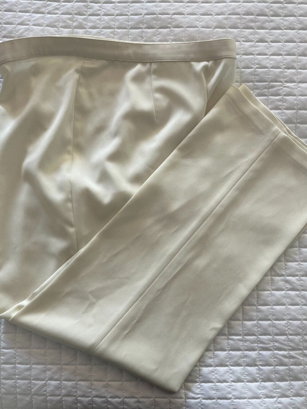 Coldwater Creek Cream Off-White Straight Leg Pants Size 12
